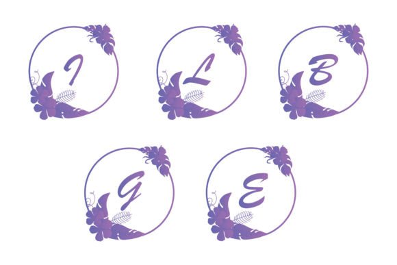 Alphabet with Floral: A Review for Graphics and Illustrations