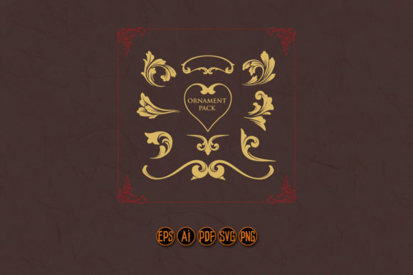 Classic Ornament Set Floral Elements SVG Review