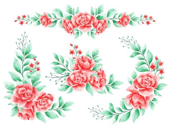 Floral Arrangement Watercolor: A Fresh Graphics and Illustrations Review