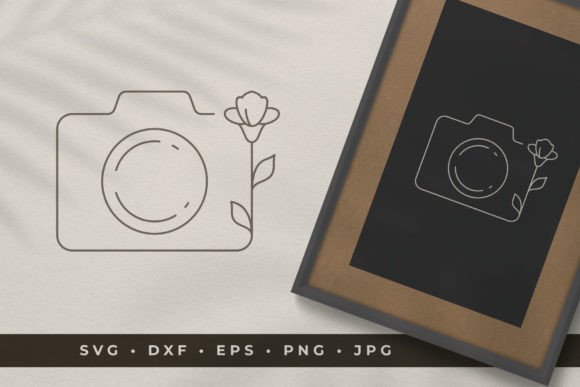 Floral Camera Line Art: A Designer's Review