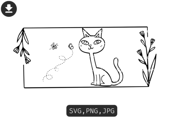 Floral Cat SVG: A Review for Graphics and Illustrations Sellers