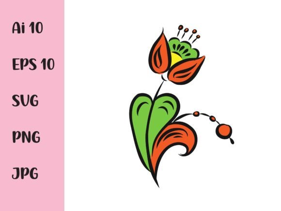 Floral Folk Ornament Vector Sketch Review