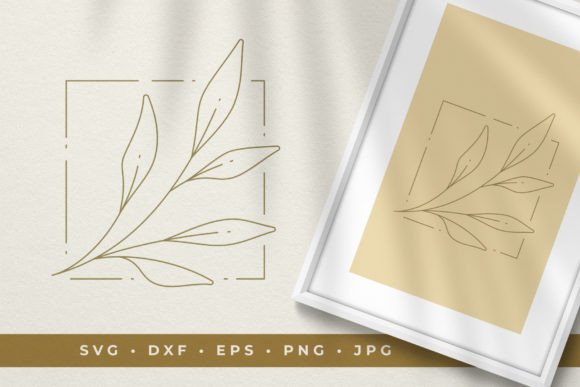 Floral Line Art Square Frame Graphics & Illustrations Review