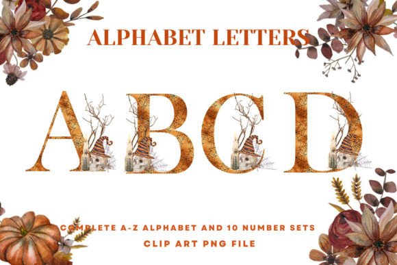 Halloween Alphabet Boho Floral Skull2: Graphics & Illustrations Review