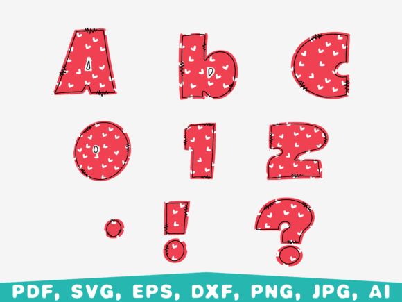 Summer Doodle Font Svg, Floral Alphabet Graphics & Illustrations